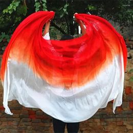 Stage Wear Sell Womens Belly Dance Shawl Silk Veil Scarf Gradient Color Dancing Costume Accessory Classic 250 114cm