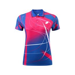 Shirts Table Tennis Tshirts Men Women 2022 Newest Quick Dry Badminton t shirts Unisex summer Athletic Polo Neck Tops Tee