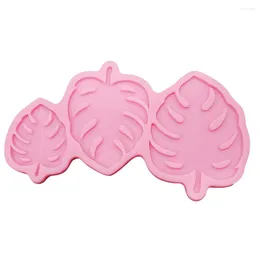 Baking Moulds Banana Leaf Shaped Fondant Tools Gummy Silicone Moulds Cake Decorating Mould Gumpaste Craft Dessert Pink Pan Resin Mould