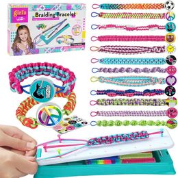 Friendship Bracelet Making Kit for Girls DIY Craft Kits Toys Birthday Christmas Gifts for Party Supply and Travel Activities 231229