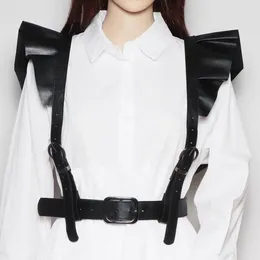 Belts Women's Fashion Black PU Leather Vest Corset Female Cummerbund Coat Waistband Dress Decration Wide Belt J058