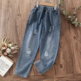 Trousers School Jeans For Girls Clothes Teenagers Denim Pants Kids Children Spring 5 6 7 8 9 10 12 14 Years