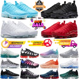 2024 Triple Black White plus Tn Mens Womens Running Shoes Fuchsia Dream Pink Spell University Blue Coquettish Purple All Red Pastel Shark Hyper Sneakers Trainers T2