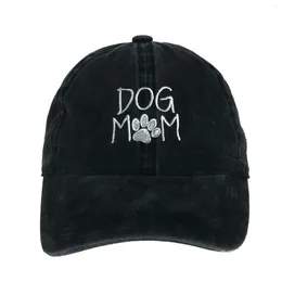 Ball Caps Printed Love Dog Mom Baseball Cap Hat Adjustable