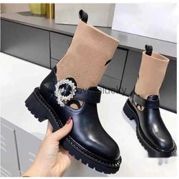 JC Jimmynessity Choo Shoes High Quality Luxury Outdoor Sexy Womens Designer Boots Fashion Socks Shoes Pointy Breathable Elastic Boots35-40