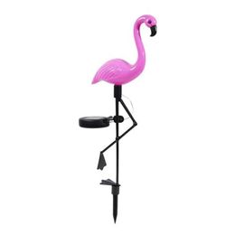 Wreaths Led Light Simulated Flamingo Lamp Waterproof Solar Lights For Outdoor Home Garden Decoration C19041702