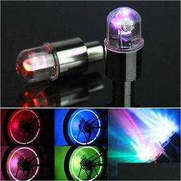 Decorative Lights Car Led Wheel Tyre Vae Stem Tyre Cap Light Car-Styling Decor Neon Lighting Lamp For Bike Bicycle Motorcycle Drop D Dhqpk