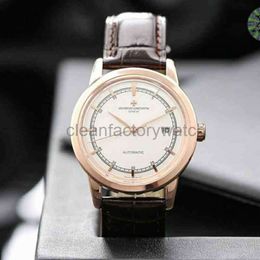 vacherx constantins Swiss Watch Inheritance Series Mens Business Simple Belt Fullautomatic Mechanical Luxury Designer Waterproof Wristwatches Stainless steel