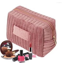 Outdoor Bags Velvet Makeup Bag Large Capacity Portable Pouch Cosmetic Multifunctional Travel Organiser For Skin