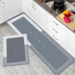 Kitchen floor mat super absorbent diatomaceous mud shower non slip carpet kitchen wipe and wash strip 231229
