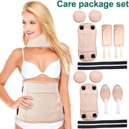 Storage Bags 3Pcs Waist Oil Pack Set With Chest Pads Washable Reusable Leg Essential Wrap Leak-Proof Removable