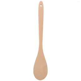 Spoons Wooden Mixing Spoon Rice Daily Dinner Stirring Handle Salad Server Portable Long Large For Cooking