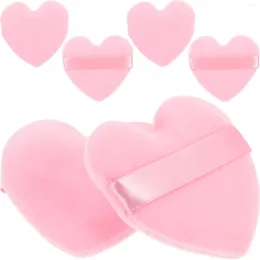 Makeup Sponges 6 Pcs Powder Puff Love Heart Shaped Heart-shaped Small Puffs For Women Miss