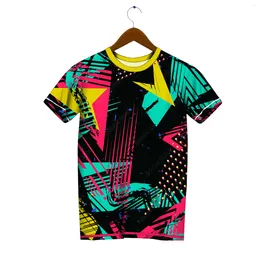 Men's T Shirts Graffiti Style T-shirt Trend Quick Drying Running Top Summer Fitness Short Sleeved 2023 Oversized Breathable