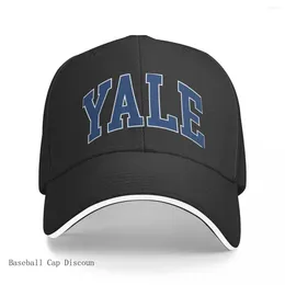 Ball Caps Yale - College Font Curved Baseball Cap Hat Luxury Man Women's