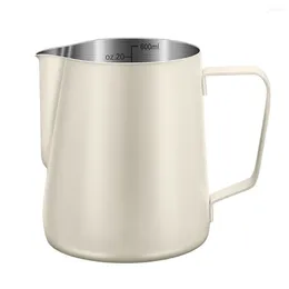 Coffee Pots Stainless Steel Cup Jarra Espumadora De Leche Frothing Pitcher Punch Whiteout Milk Frother Container Jug Steaming Espresso Pod