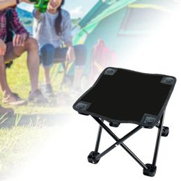 Camp Furniture Camping Folding Stool Lightweight Seat Under Desk Footstool Fishing Chair For Park Backpacking Garden Hiking Festival