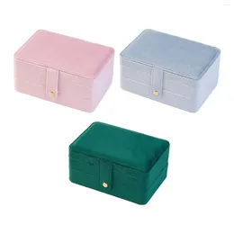 Jewelry Pouches Storage Box Adjustable Compartments Women Organizer Display For Charm Earrings Stud Bracelet Necklace Pendant