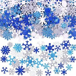 Gift Wrap 50 Pieces Glitter Snowflakes Foam Stickers Self-Adhesive Winter Snowflake For Christmas Party And DIY Craft Projects