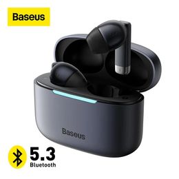 Earphones Baseus E9 TWS Bluetooth 5.3 Earphones ENC Wireless headphones 4mic HD calling 30 hours of battery life Wireless charging