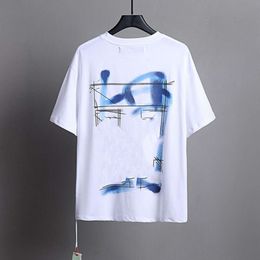 Offs Fashion Mens t Shirts Brand Designer Luxury T-shirts Men Women Offwhites Tops Tees T-shirt Summer Casual Tshirts White Back Paint Arrow Short Sleeve Tshirt Nkfa