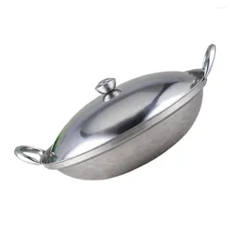 Double Boilers Cover Alcohol Stove Pot Cooking Food Pan Home Stainless Steel Induction Cookware