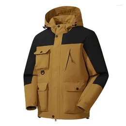 Men's Jackets Autumn Outdoor Windproof And Waterproof Sports Windbreaker Hood