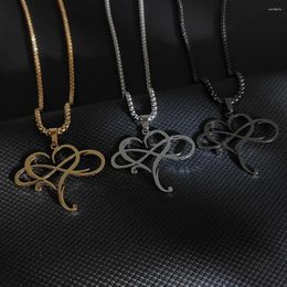 Pendant Necklaces 3pcs Plus Silver-plated Necklace Ms Simple Style Love Stainless Steel Peach Heart Hundred Match Collarbone Jewelry