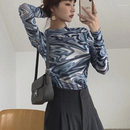 Women's T Shirts Wholesale 2023 Spring Autumn Fashion Casual Woman T-shirt Lady Beautiful Nice Women Tops Female Long Sleeve Ay01020