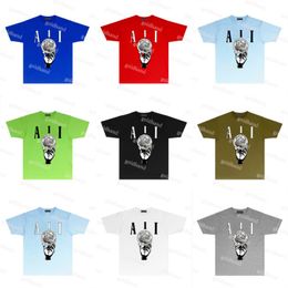 Mens Tide Brand Tees Designer Letter Printed T Shirt Casual Short Sleeve Shirts Couple Loose Tops Clothing