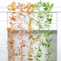 Decorative Flowers Artificial Vine Natural Style Leaf Realistic Simulated For Autumn Home Party Decoration Fade-resistant