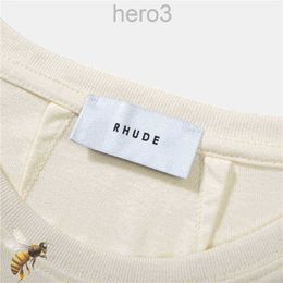 Summer Collection Rhude Tshirt Oversize Heavy Fabric Couple Dress Top Quality t Shirt 9LKA