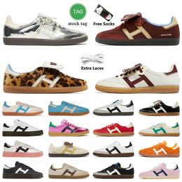 Wale Shoe Deigner Fahion Bonner Women Men Sier Nylon Brown Pony Leopard Trainer Vegan White Black Sporty Rich Pink Loafer Flat OG Original Sport