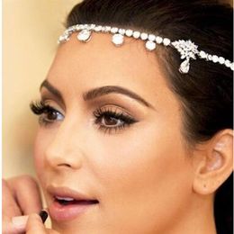 Sparkling Crystals Wedding Hairband Bridal Veil Rhinestones Headband bridal hair accessories Hair Clips & Barrettes Bridal Hair Cl224Q