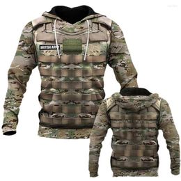 Men's Hoodies 3D Printed Camouflage Hoodie Cosplay Field Tactical Team Sweatshirt Combat Hoodie.