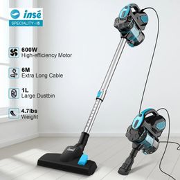 Vacuum Cleaner Corded 18Kpa Powerful Suction 600W Motor Handheld Multipurpose 3 in 1 Household Cleaning Appliance 231229