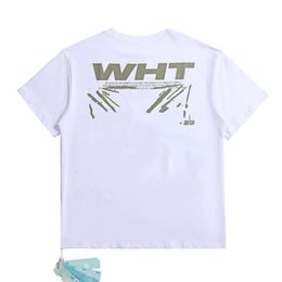 Offs Designers Mens t Shirts Luxury Brand T-shirts Men Women Offwhites Tops Tees Summer T-shirt Classic Back Paint Arrows White Short Sleeve Tshirt Casual Tshirts Xcu7