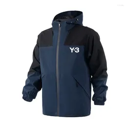 Men's Jackets Brand Y3 Y-3 Men Fashion Casual Hooded Mens Coats Autumn Winter Windproof Jacket Clothing Chaquetas Hombre Men Waterproof Breathable Jacket 20