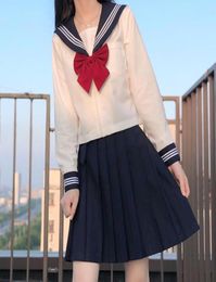 Skirts Cool Cosplay Costumes Anime Japanese School Girls Uniform Suit Full Set ShirtSkirtStockingsTie2618692