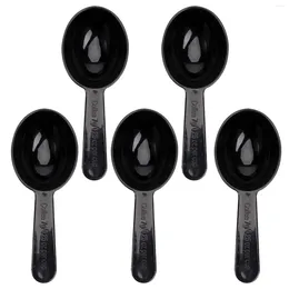 Coffee Scoops 5 Pcs Spoon Measuring Small Spoons Machine Accessories Long Stainless Steel Seasoning Tablespoons Wooden