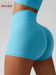 Skirts Chrleisure Women Summer Scrunch Shorts Gym High Waist Sports Shorts Women Seamless Cycling Shorts Push Up Fiess Hot Pants