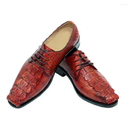 Crocodile Shoes Pure Dress Leather Hulangzhishi Manual Mport Men Business Casual Formal