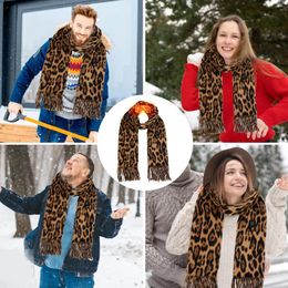 Scarves Classic Vintage Plaid Electric Heating Scarf USB Charging 3 Gears Temperature Control Imitation Cashmere Winter Warm