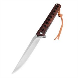 High quality Camping Rosewood Handle Folding Pocket Knife Outdoor Self-defense Hunting EDC Knives