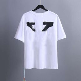 Brand Luxury Mens T Shirt Tops Tees Designers T-shirts Offs Men Women Offswhite Casual T-shirt Summer Classic Tshirts Back Paint Arrows White Short Sleeve Tshirt VP9K