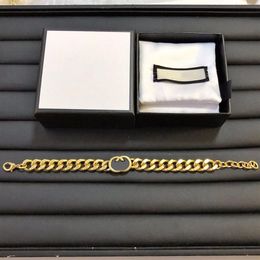 Women Goldness Chain Bracelet Designer G Fashion Manquer Chain Unisex Luxury G Men Classic Casual Thick Vintage Bracelets Chains D243A