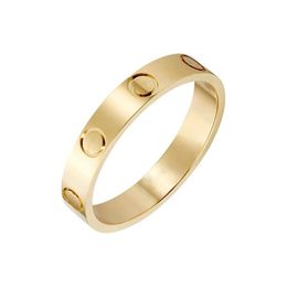 classic Band Rings diamond screw love ring titanium steel men's women's letters gold silver rose designer luxury gift girlfriend wedding Jewellery not fade