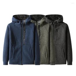 Men's Hoodies Arrival Fashion Super Large Hooded Knitted Plush Winter Jacket Men Plus Size L XL 2XL 3XL 4XL 5XL 6XL 7XL 8XL