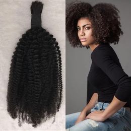 Bulks Mongolian Bulk Hair Weave Natural Colour Kinky Curly Human Hair Bulk Extensions 826 Inch In Stock FDSHINE