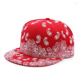 Ball Caps Bandana Baseball Cap Hats Fashion Paisley Flat-Brimmed Hip Hop Men's Women's Flat-Top Performance Casual